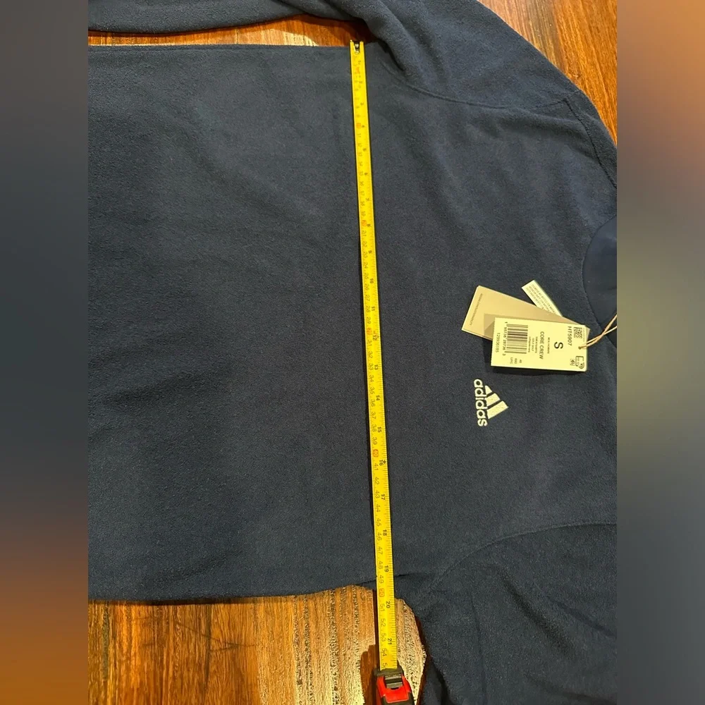 NWT! adidas Core Crewneck Sweatshirt Golf Collegiate Navy Outerwear Men - Picture 8 of 11